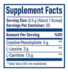 NativePath Native Creatine supplement facts